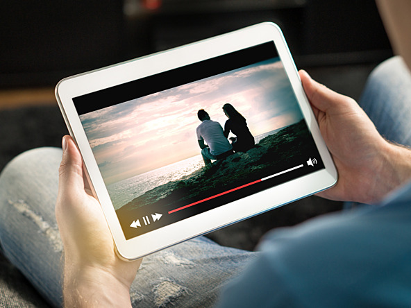 Streaming on a tablet